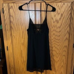 Victoria's Secret Black Lace Chemise